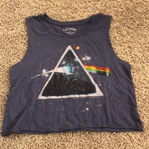American Eagle graphic cropped tank
